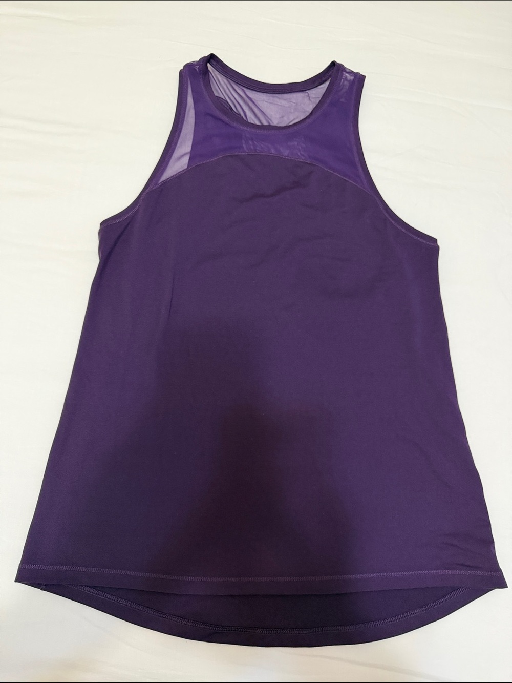 CALIA by Carrie Underwood Purple Mesh-Detail Athletic Tank
